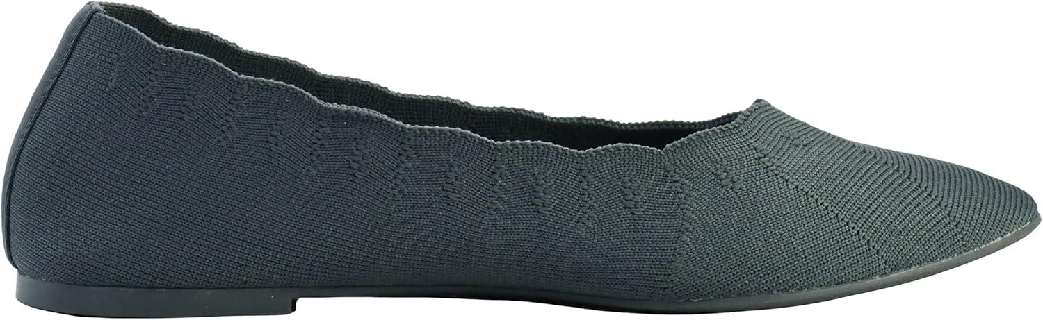 imageSkechers Womens Cleo Bewitch Ballet FlatCharcoal