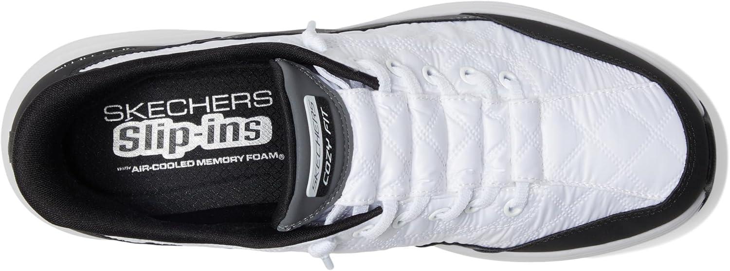 imageSkechers Womens Contour Foam Hands Free SlipIns WhiteBlack 10