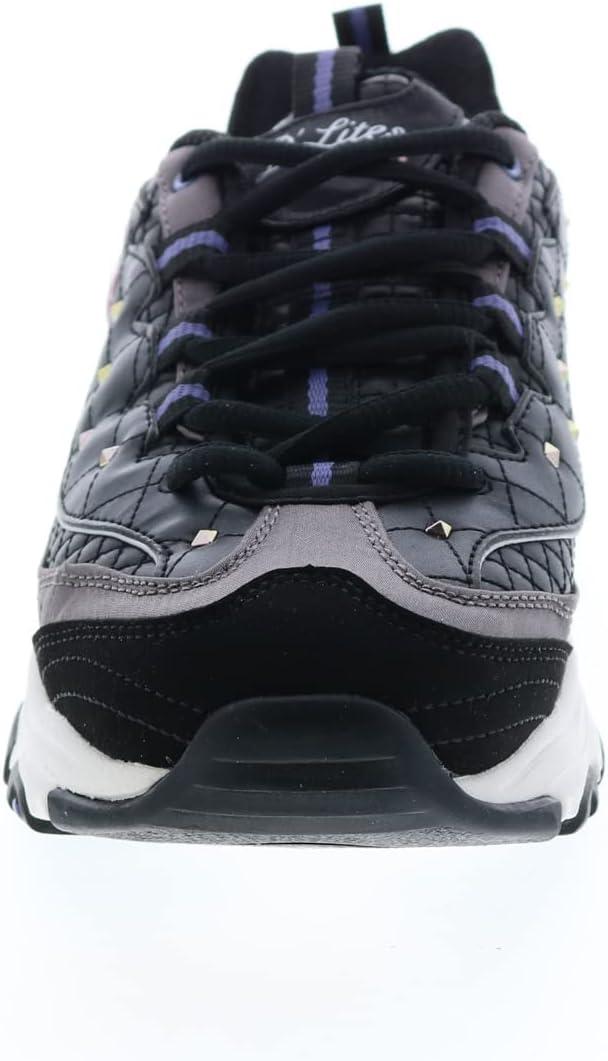 imageSkechers Womens DLites Fresh Start Memory Foam Laceup SneakerBlack Wht Multi