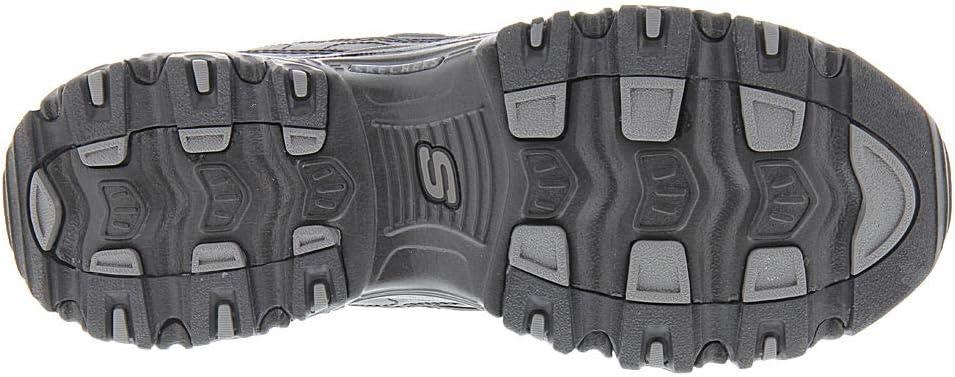 imageSkechers Womens DLites Fresh Start Memory Foam Laceup SneakerBlackBlack