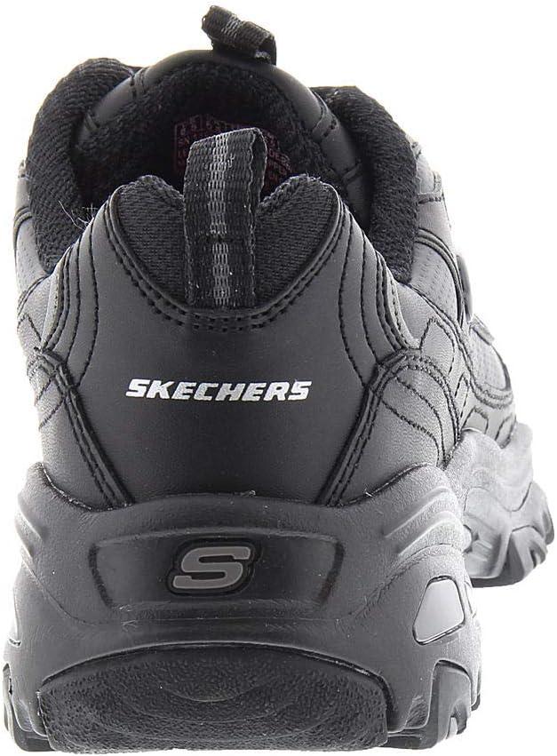 imageSkechers Womens DLites Fresh Start Memory Foam Laceup SneakerBlackBlack