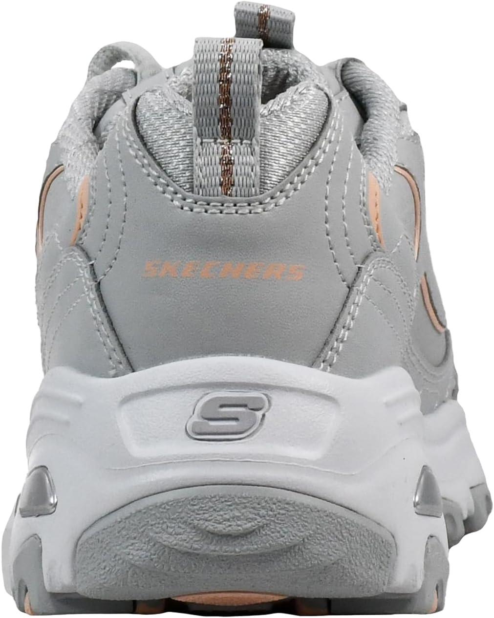 imageSkechers Womens DLites Fresh Start Memory Foam Laceup SneakerGrey