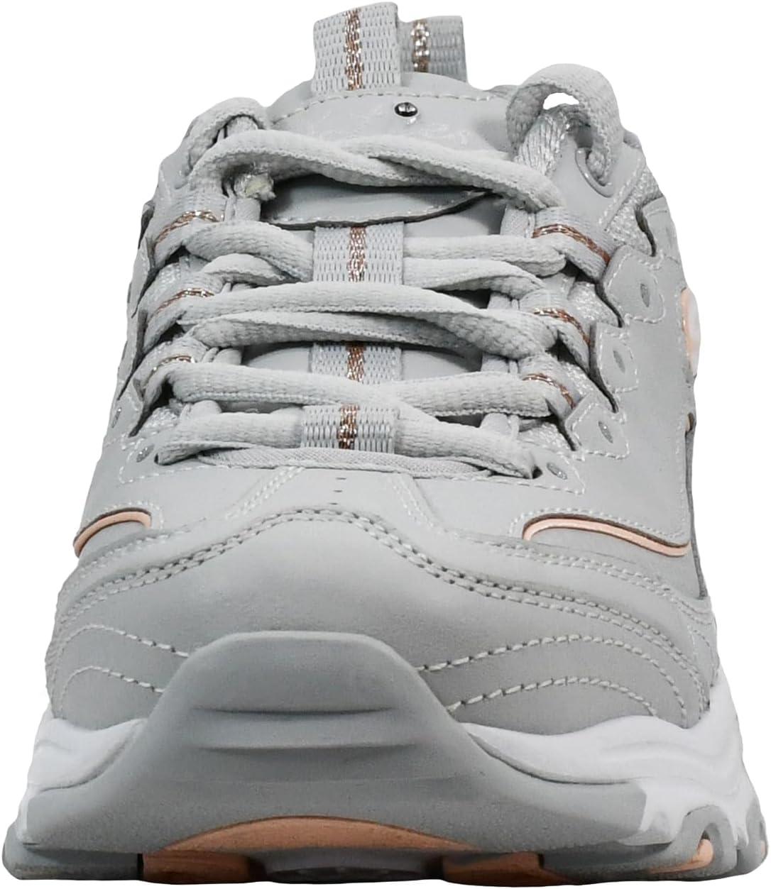 imageSkechers Womens DLites Fresh Start Memory Foam Laceup SneakerGrey