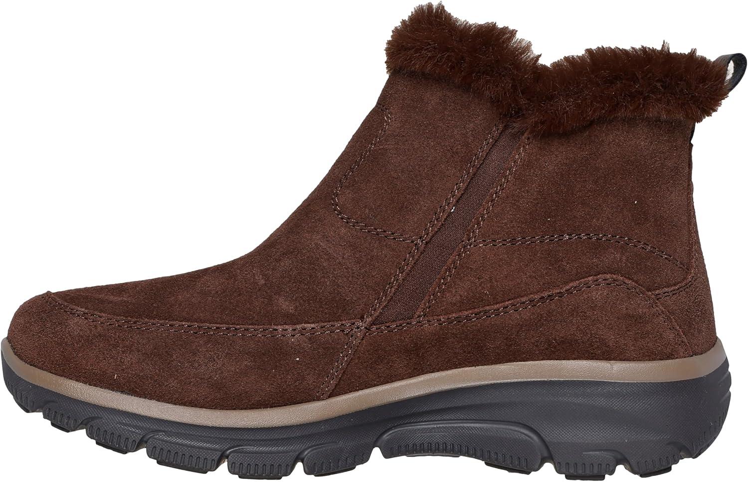 imageSkechers Womens Easy Going Cool Zip BootsChocolate