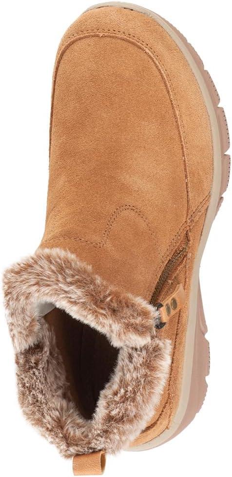 imageSkechers Womens Easy Going Cool Zip BootsTan Suede