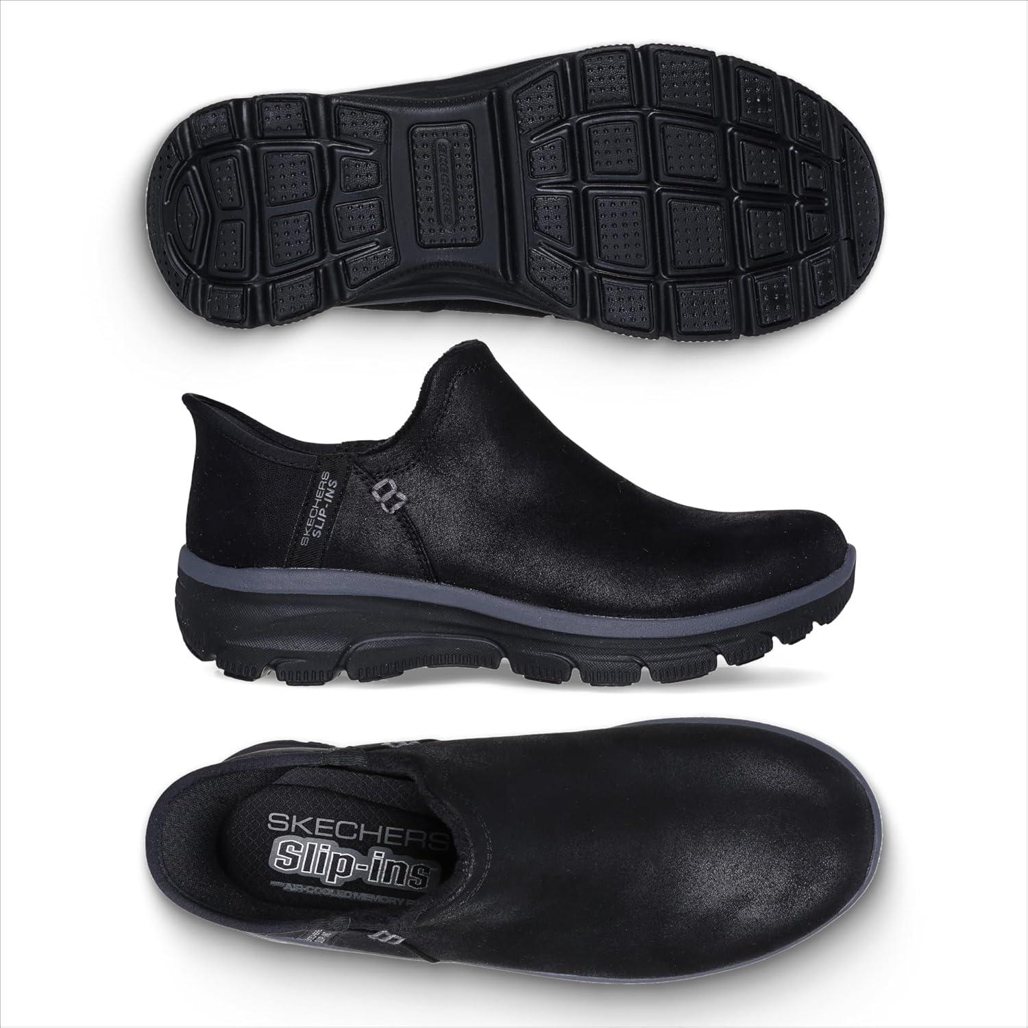 imageSkechers Womens Easy Going Modern Hour Hands Free Slipins Ankle BootsBlack