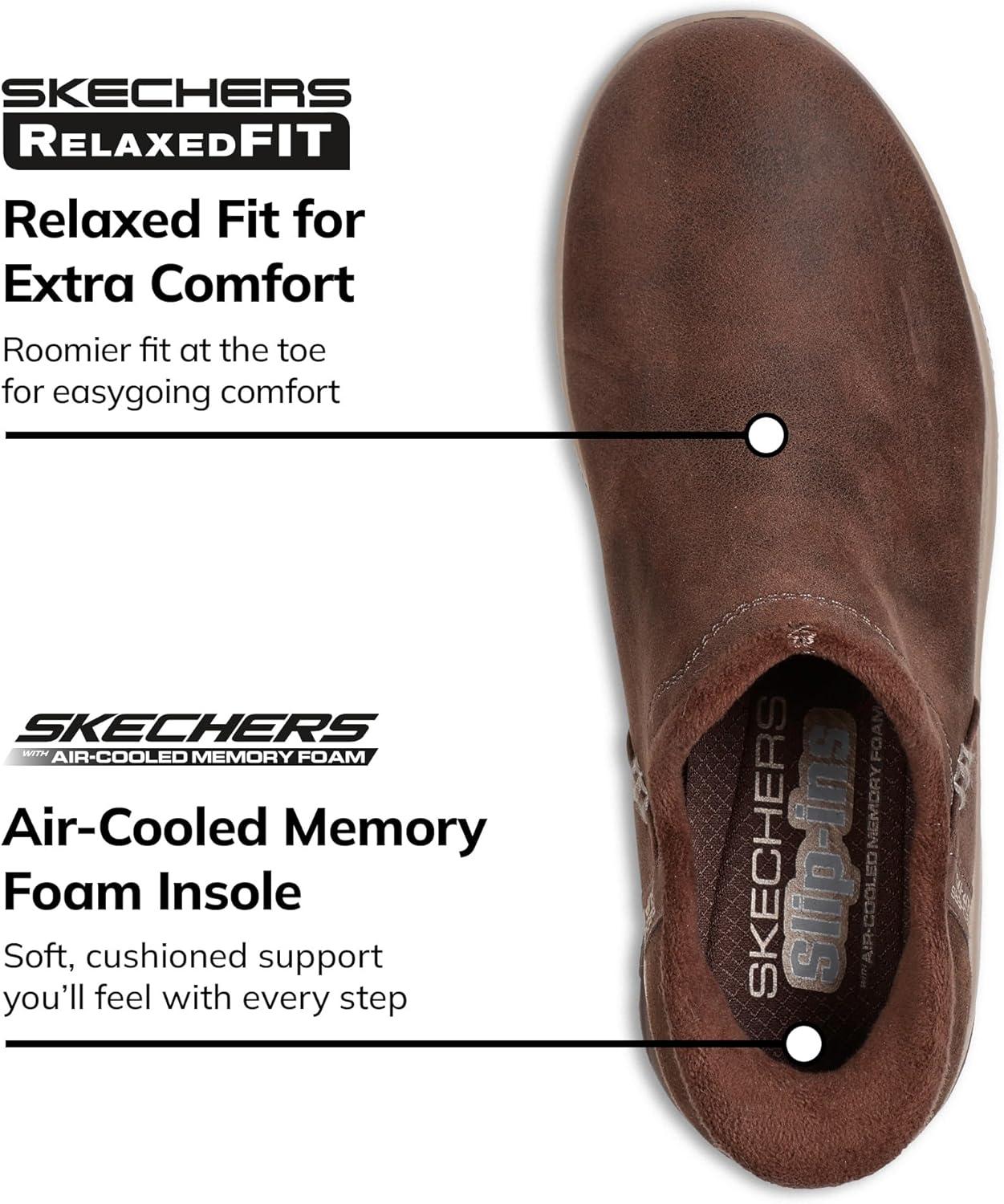 imageSkechers Womens Easy Going Modern Hour Hands Free Slipins Ankle BootsChocolate