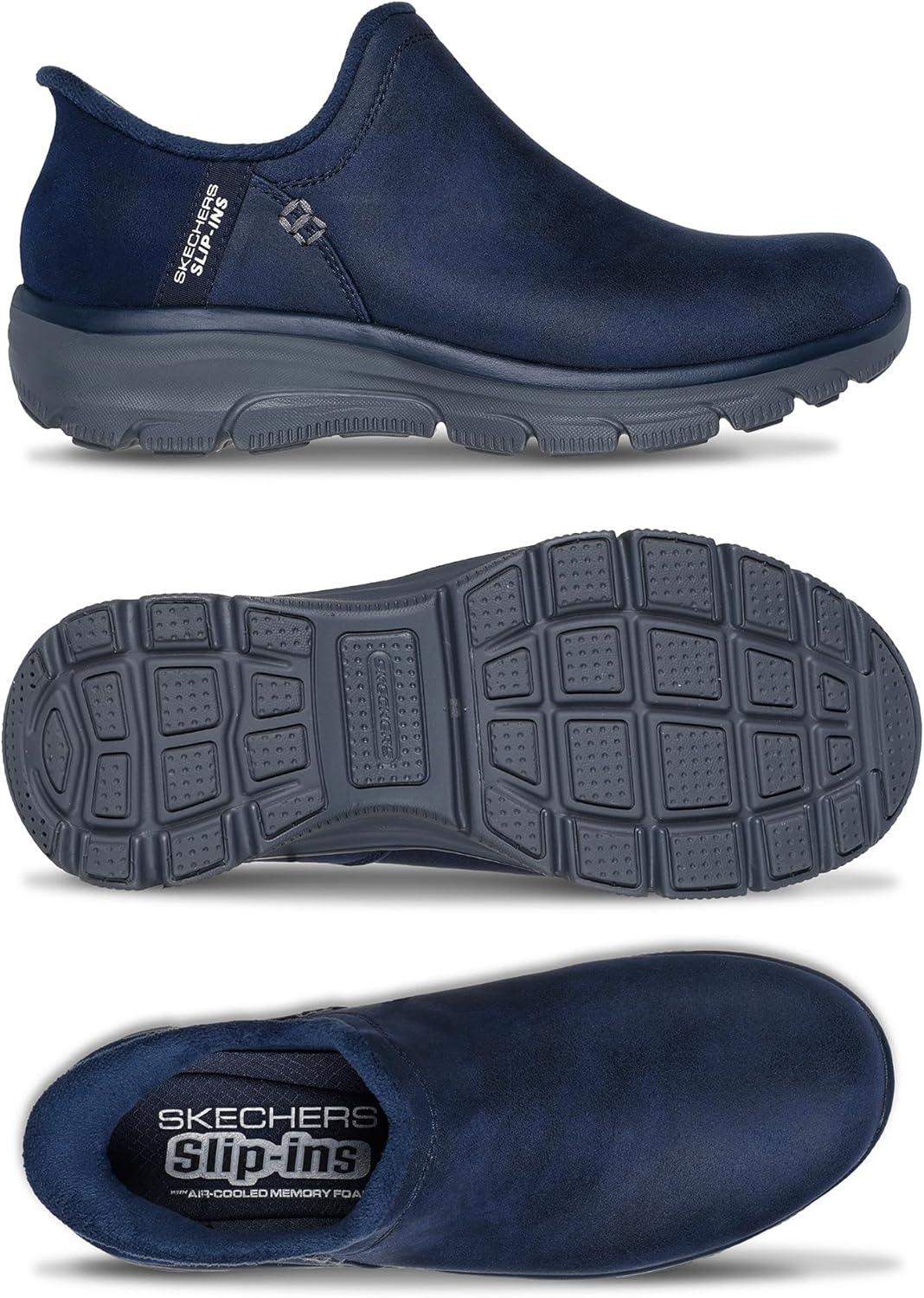 imageSkechers Womens Easy Going Modern Hour Hands Free Slipins Ankle BootsNavy