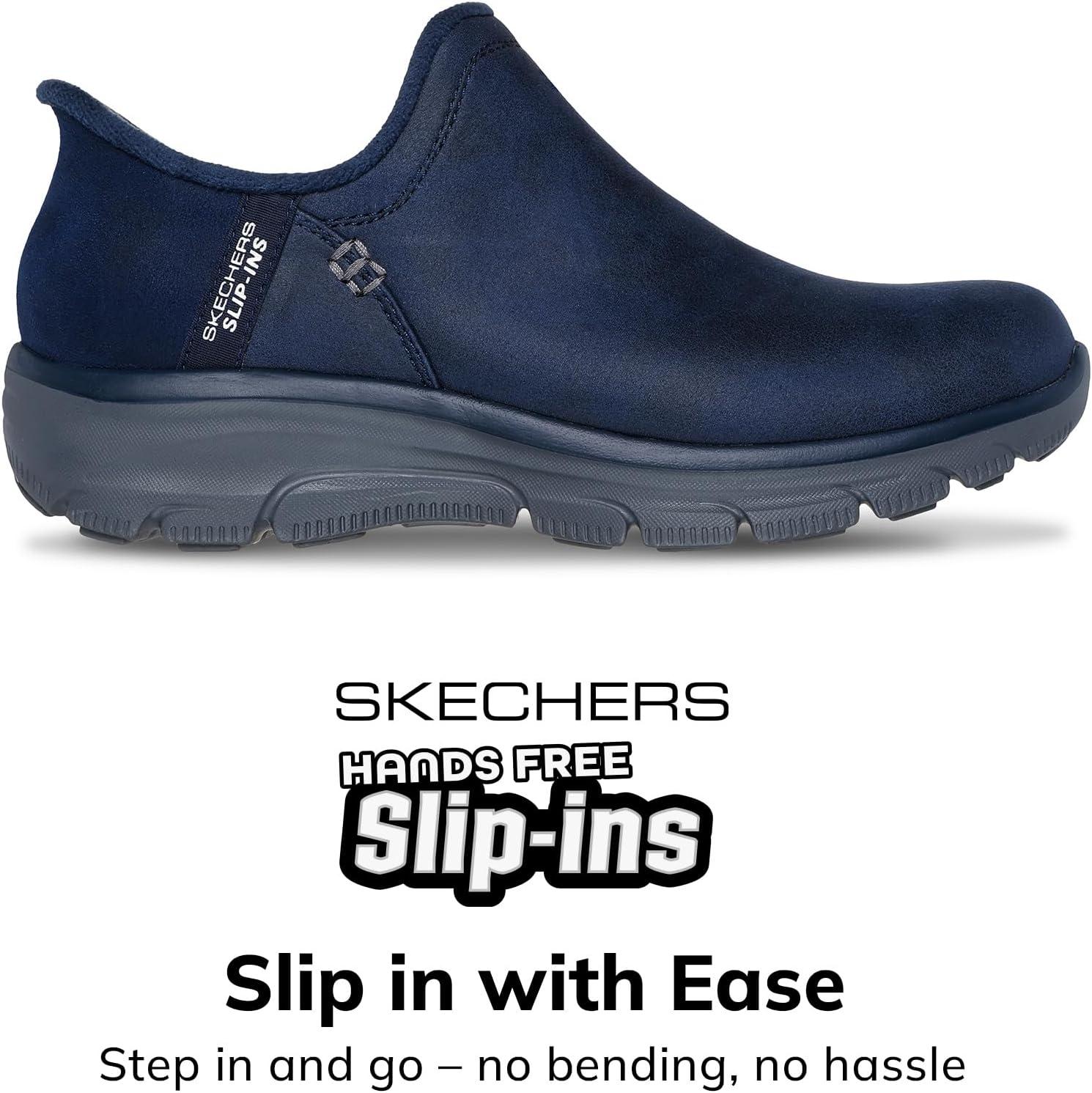imageSkechers Womens Easy Going Modern Hour Hands Free Slipins Ankle BootsNavy