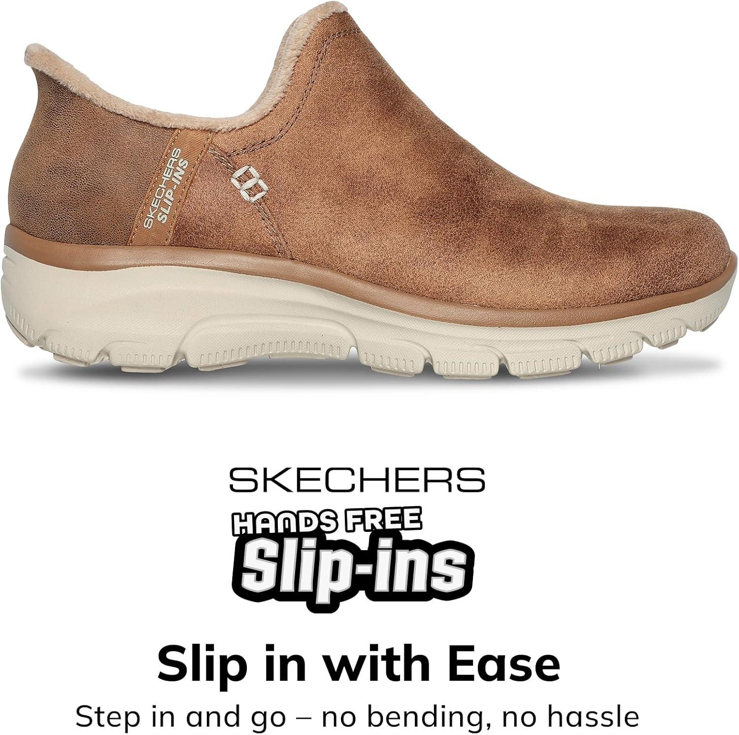imageSkechers Womens Easy Going Modern Hour Hands Free Slipins Ankle BootsTan