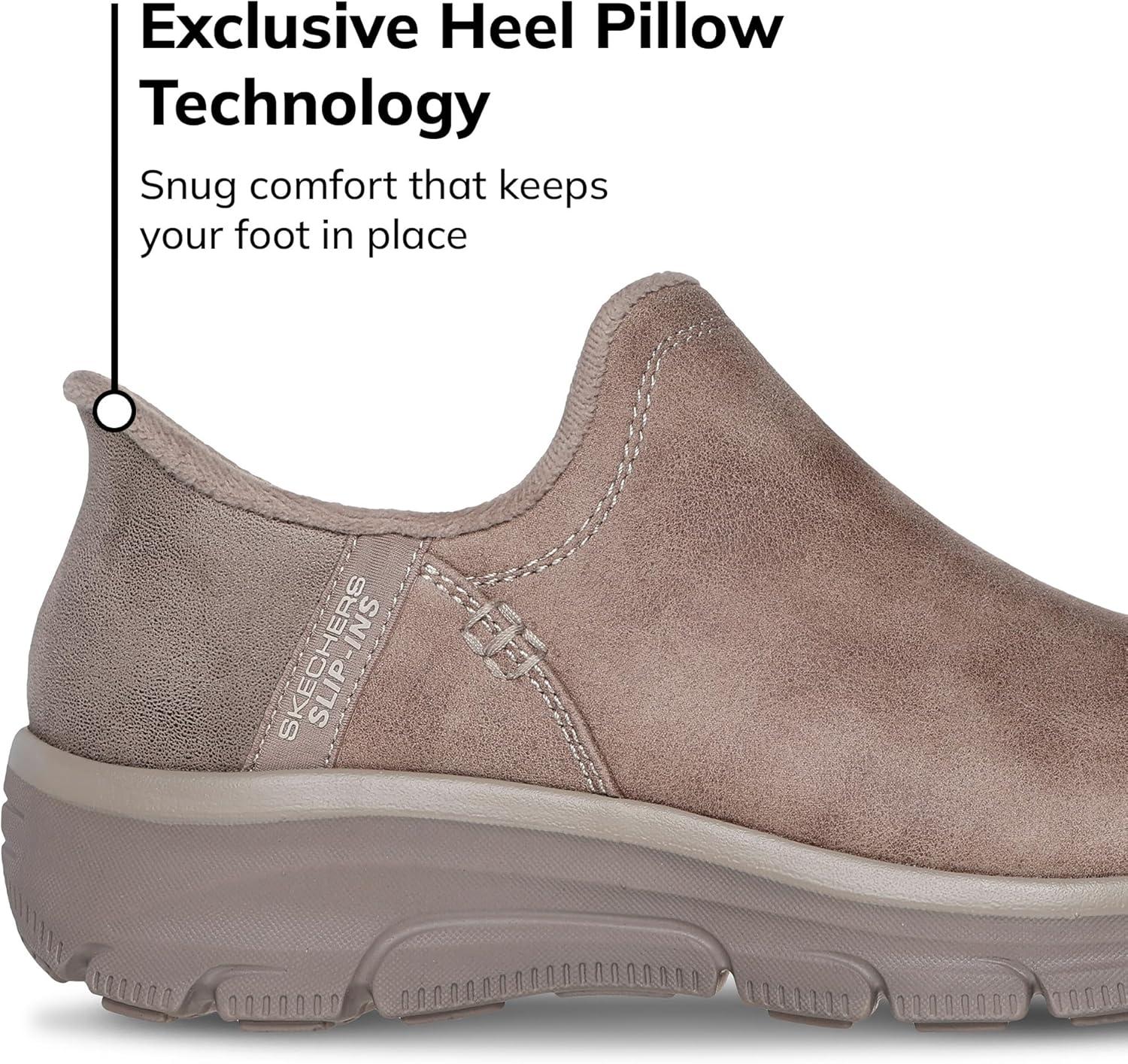 imageSkechers Womens Easy Going Modern Hour Hands Free Slipins Ankle BootsTaupe