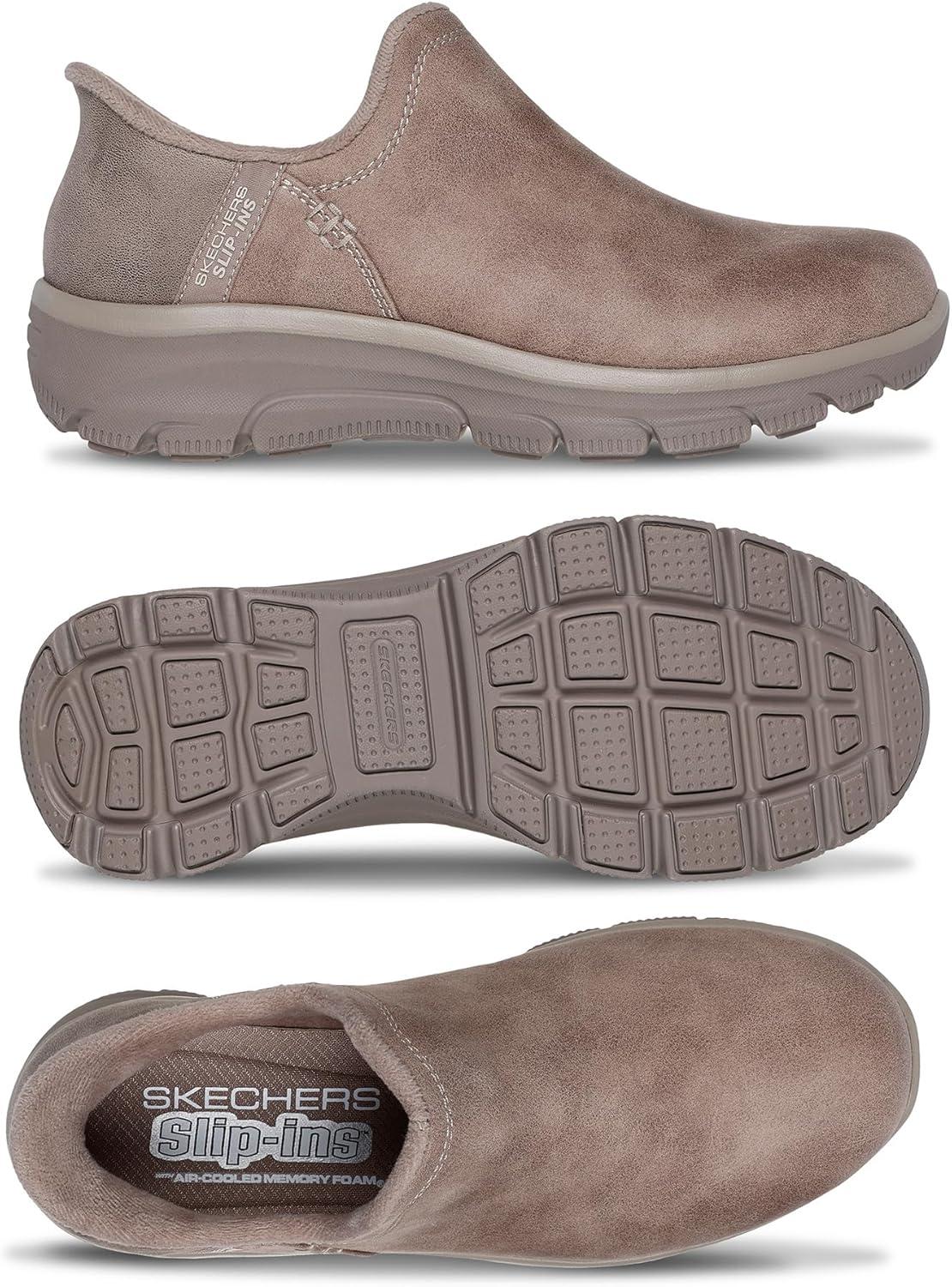 imageSkechers Womens Easy Going Modern Hour Hands Free Slipins Ankle BootsTaupe