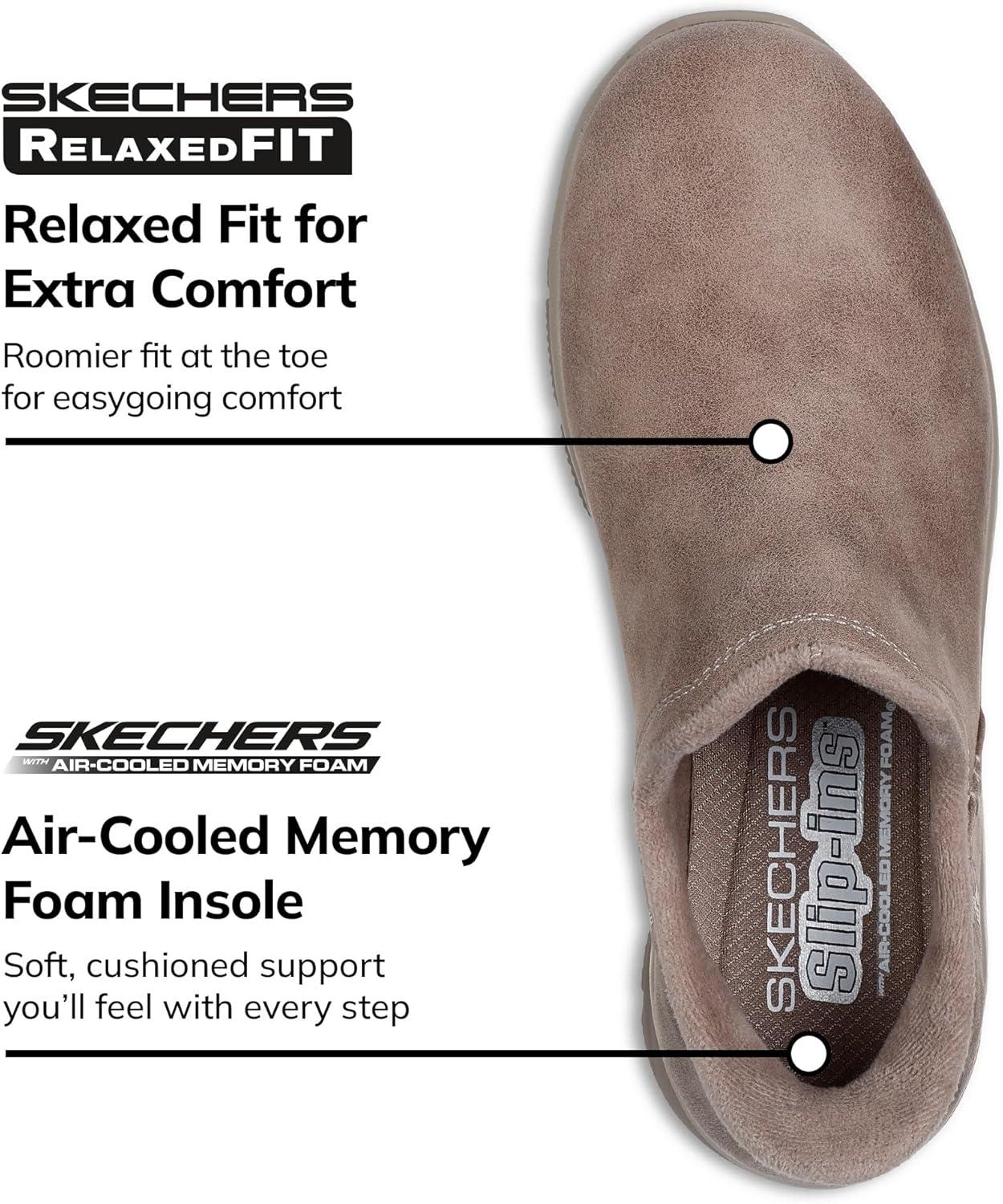 imageSkechers Womens Easy Going Modern Hour Hands Free Slipins Ankle BootsTaupe