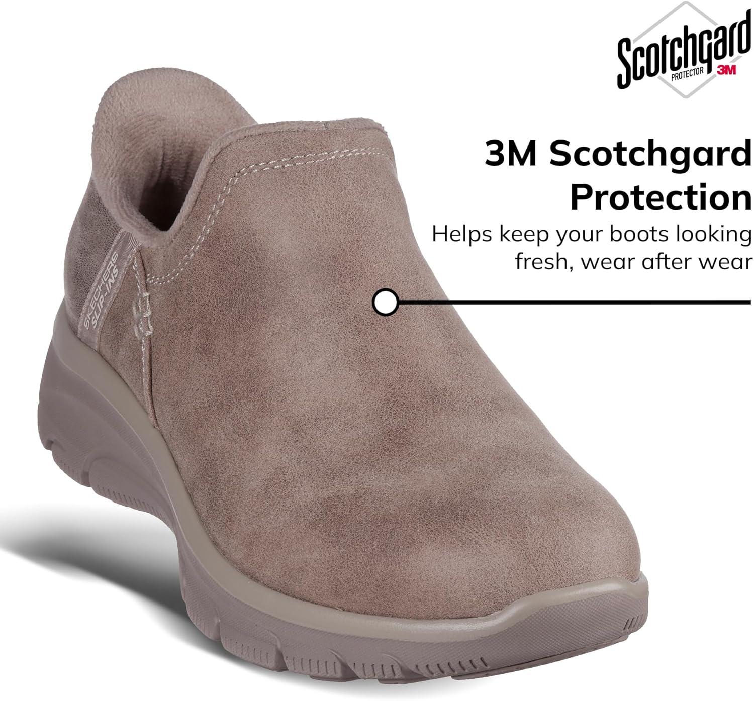 imageSkechers Womens Easy Going Modern Hour Hands Free Slipins Ankle BootsTaupe