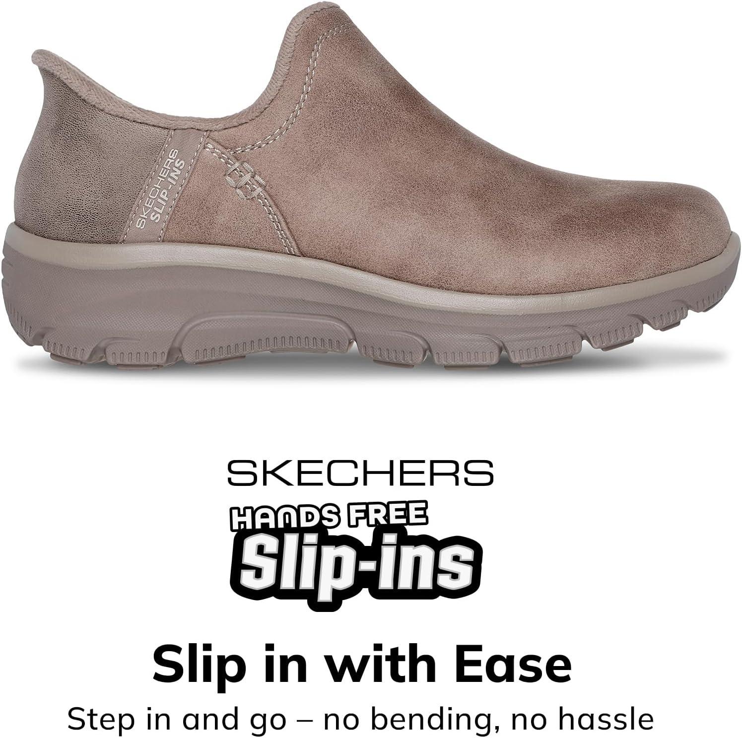 imageSkechers Womens Easy Going Modern Hour Hands Free Slipins Ankle BootsTaupe