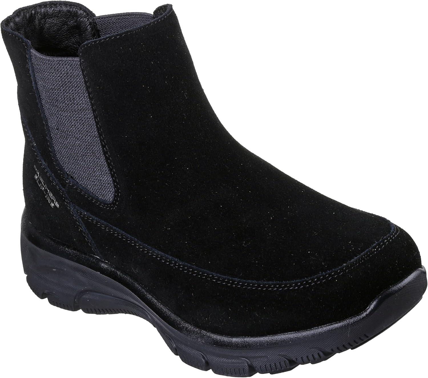 imageSkechers Womens Easy GoingCasual Icon Hands Free Slipins Ankle BootBlackBlack