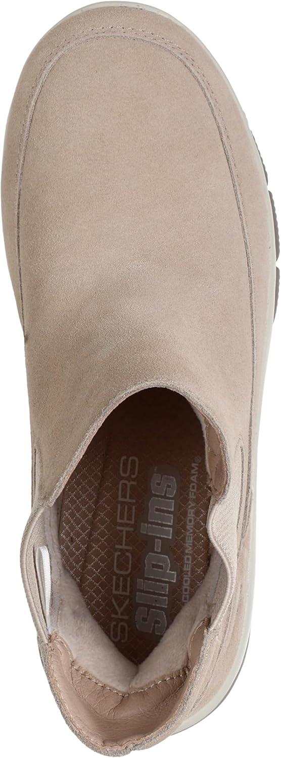 imageSkechers Womens Easy GoingCasual Icon Hands Free Slipins Ankle BootDark Natural