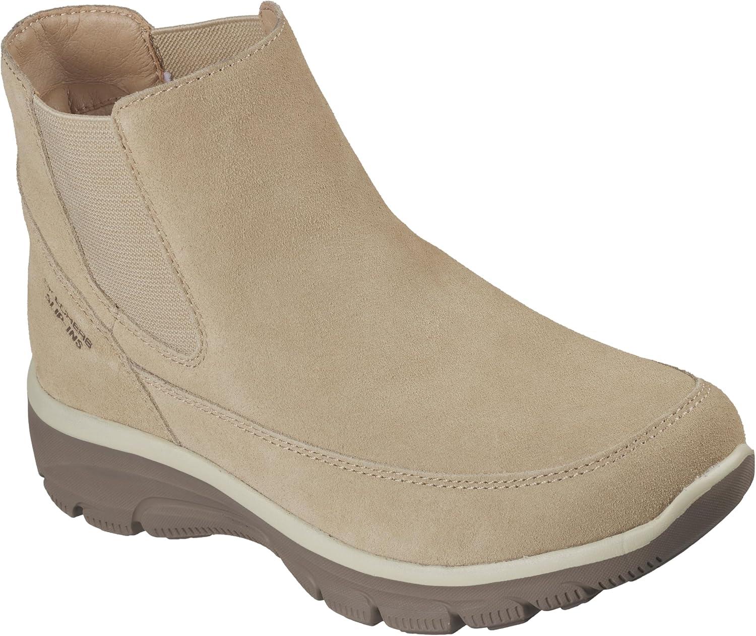 imageSkechers Womens Easy GoingCasual Icon Hands Free Slipins Ankle BootDark Natural