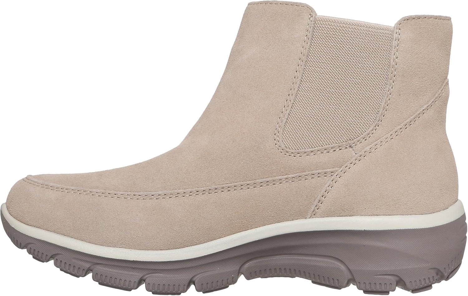 imageSkechers Womens Easy GoingCasual Icon Hands Free Slipins Ankle BootDark Natural