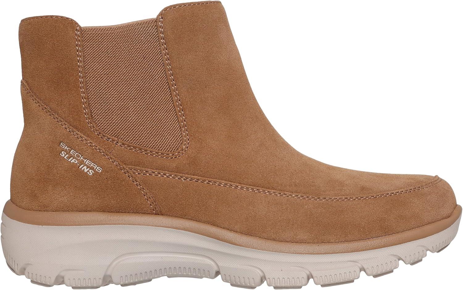 imageSkechers Womens Easy GoingCasual Icon Hands Free Slipins Ankle BootTan