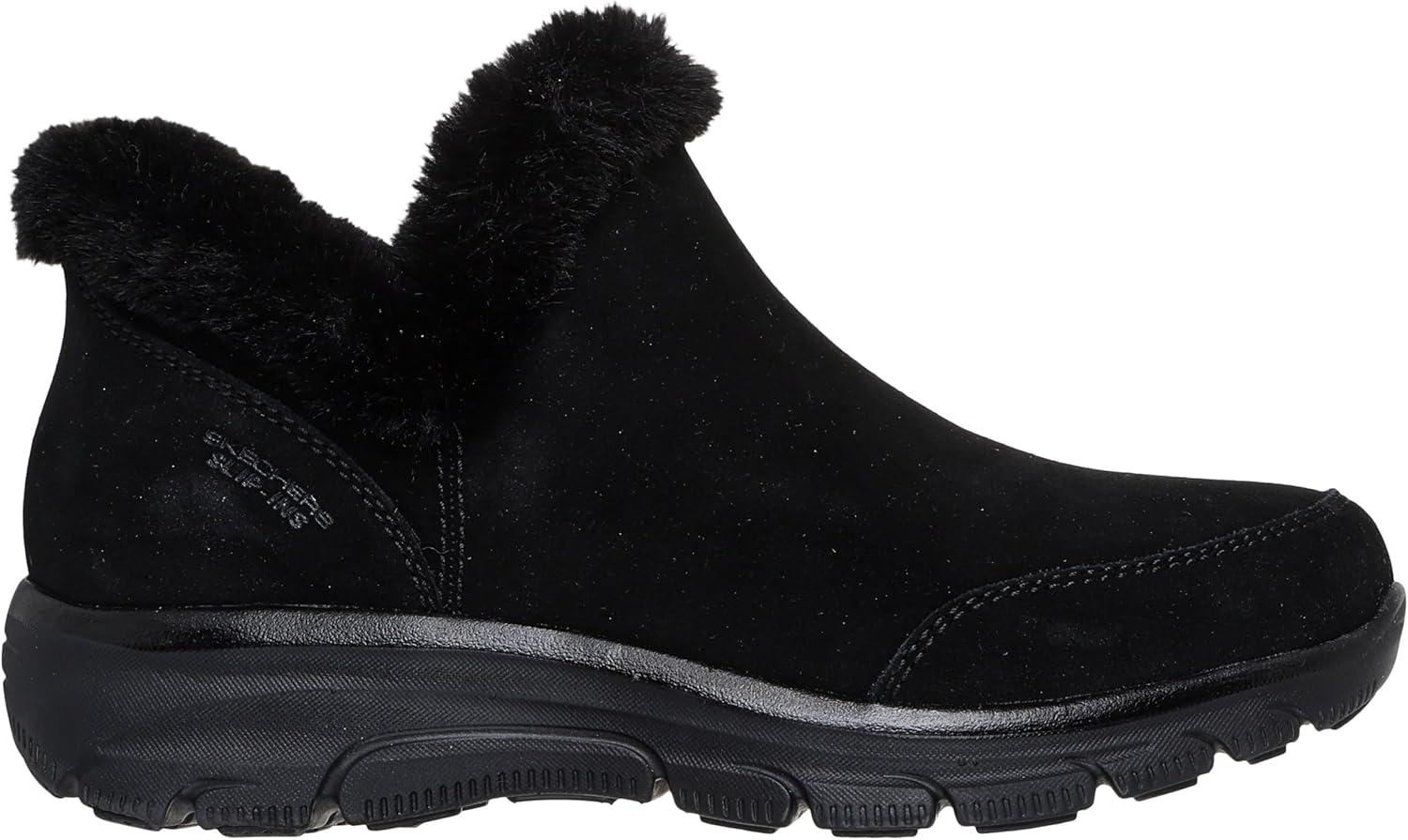 imageSkechers Womens Easy GoingFall Feeling Hands Free Slipins Ankle BootBlackBlack