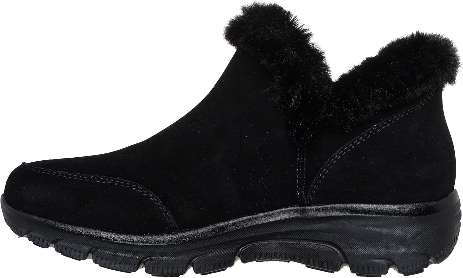 imageSkechers Womens Easy GoingFall Feeling Hands Free Slipins Ankle BootBlackBlack