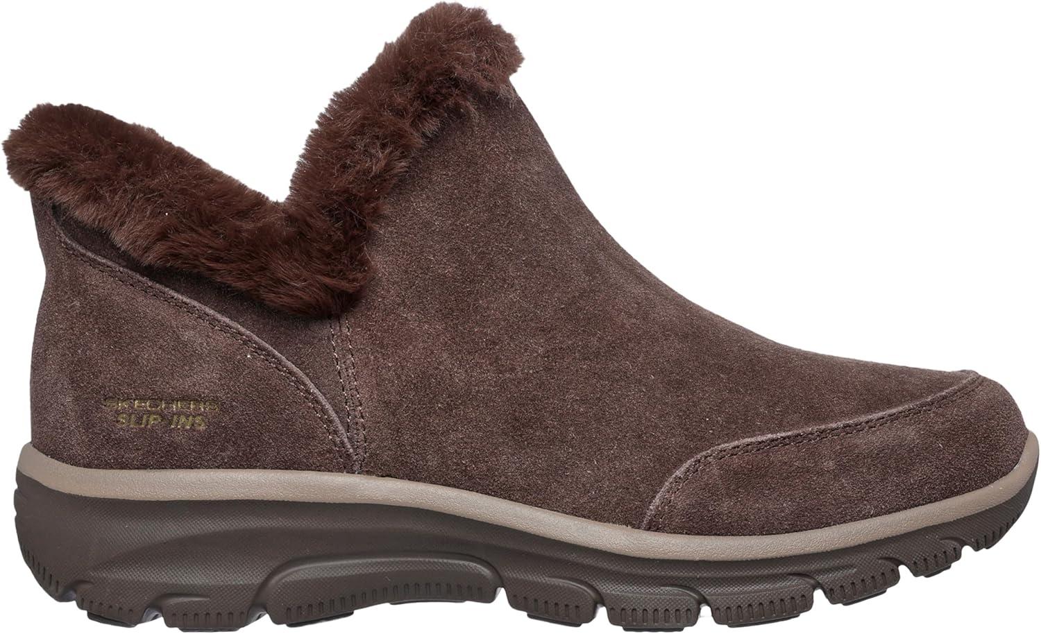 imageSkechers Womens Easy GoingFall Feeling Hands Free Slipins Ankle BootChocolate