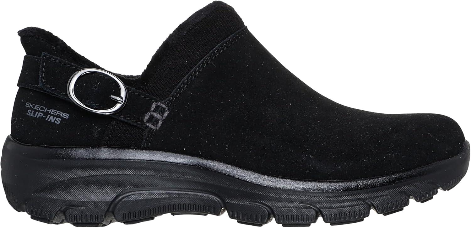 imageSkechers Womens Easy GoingModern Time Hands Free Slipins Ankle BootBlackBlack