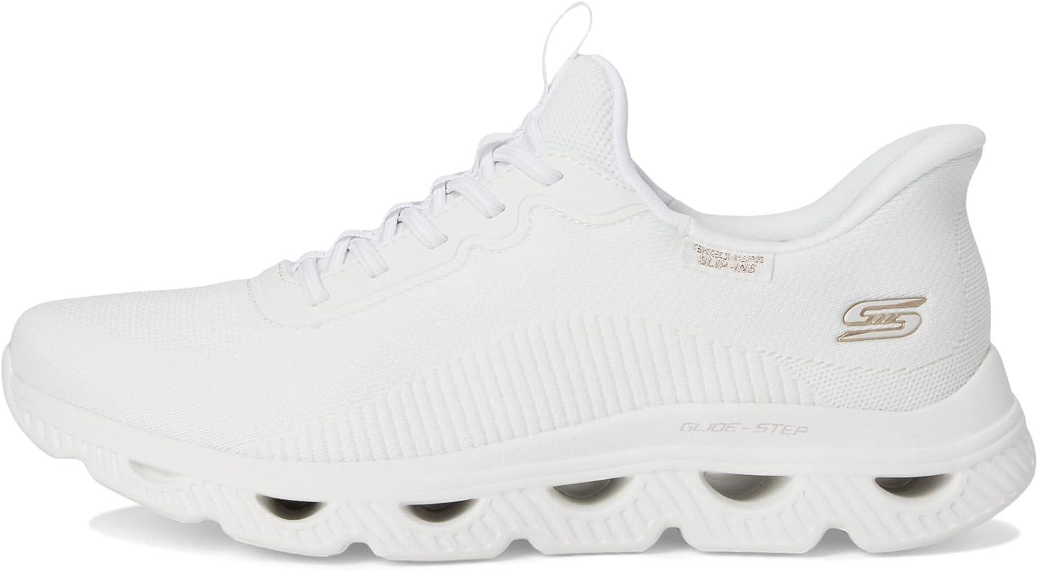 imageSkechers Womens Glide Step Arc Waves SlipinsWhite