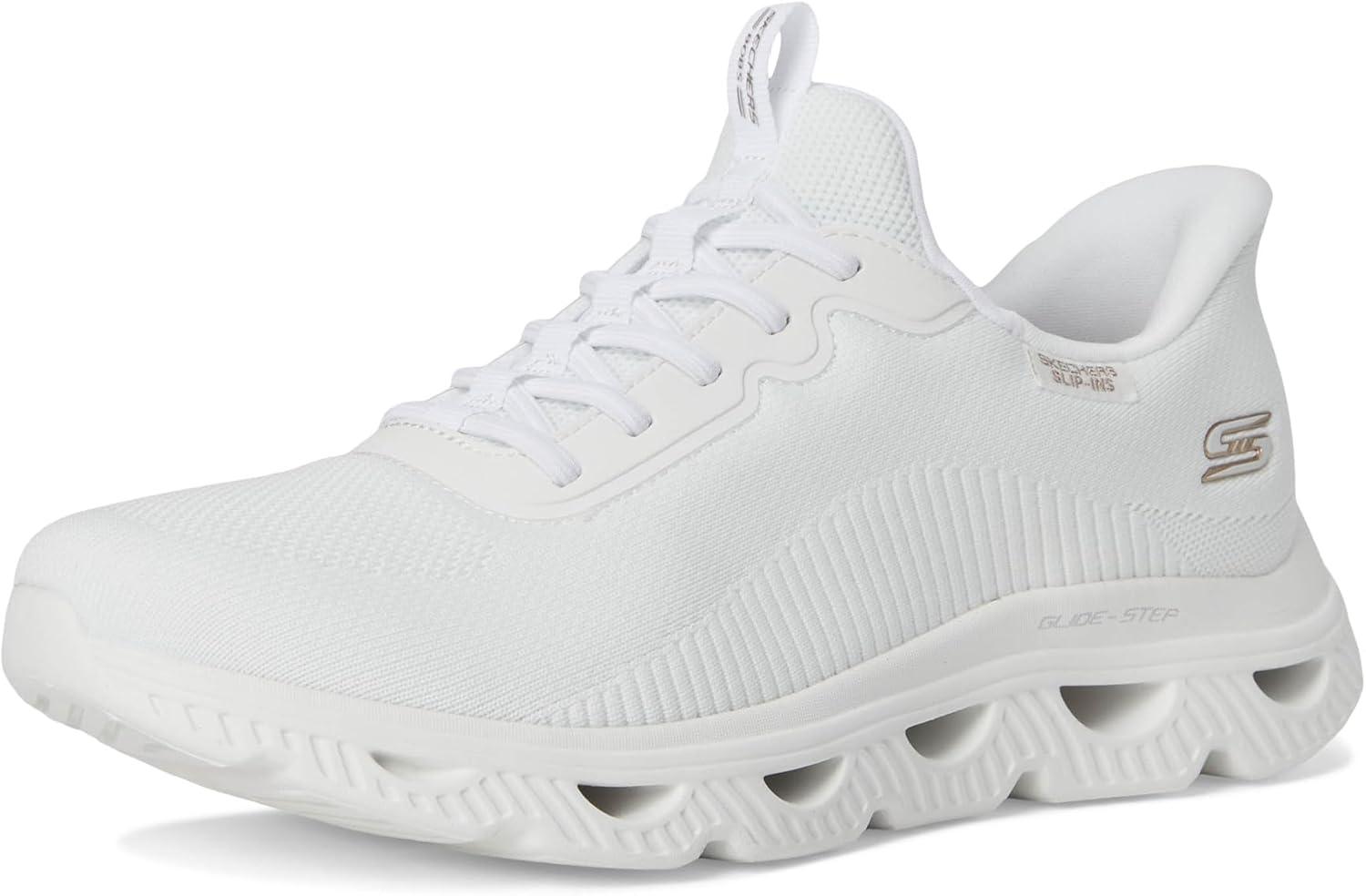 imageSkechers Womens Glide Step Arc Waves SlipinsWhite