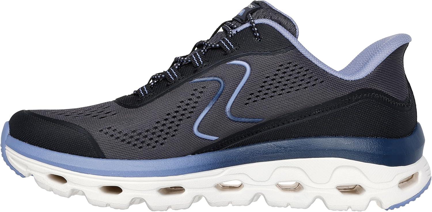 imageSkechers Womens Glide Step Sole Hands Free SlipinsBkblblackBlue