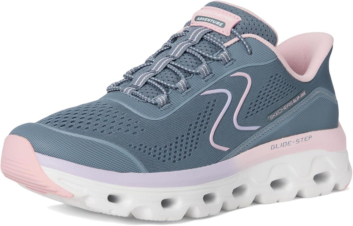 imageSkechers Womens Glide Step Sole Hands Free SlipinsSltpslateTaupe