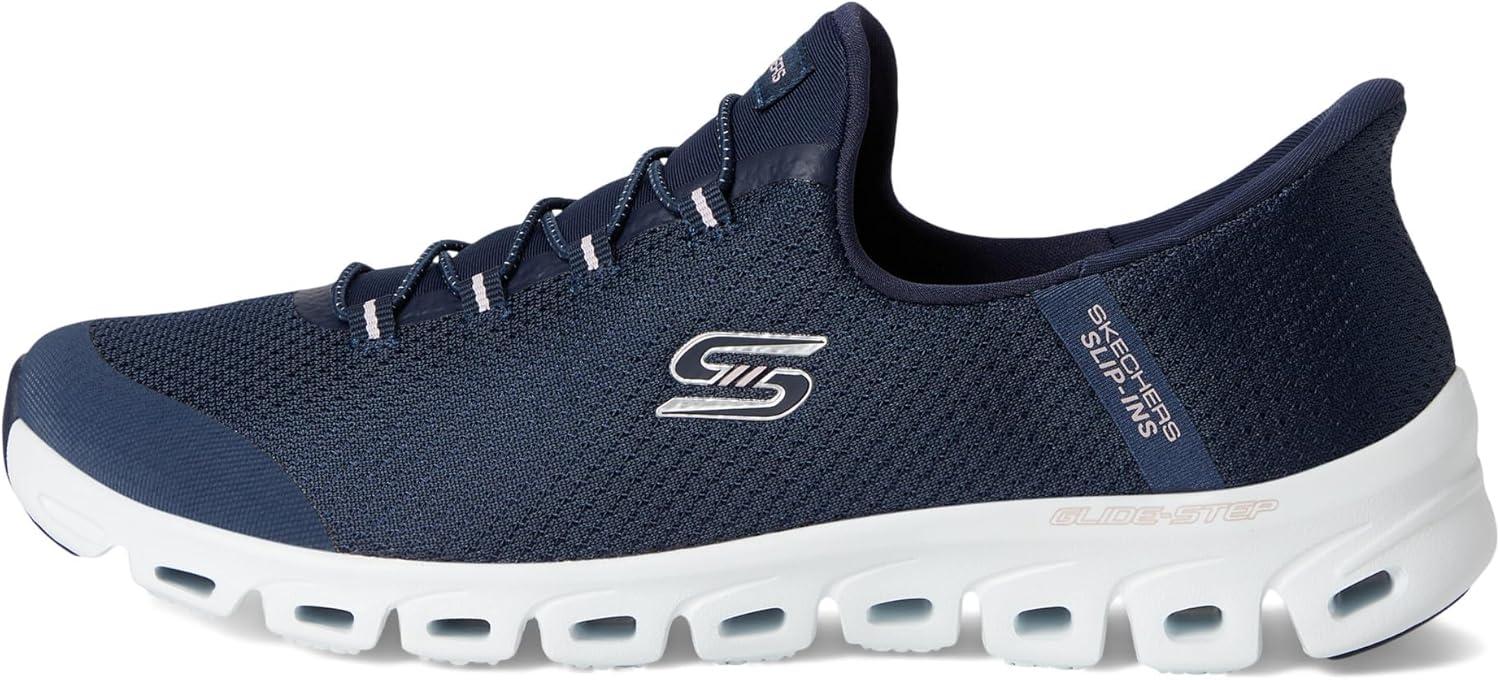imageSkechers Womens GlideStep Pursuit Hands Free SlipinsNvy