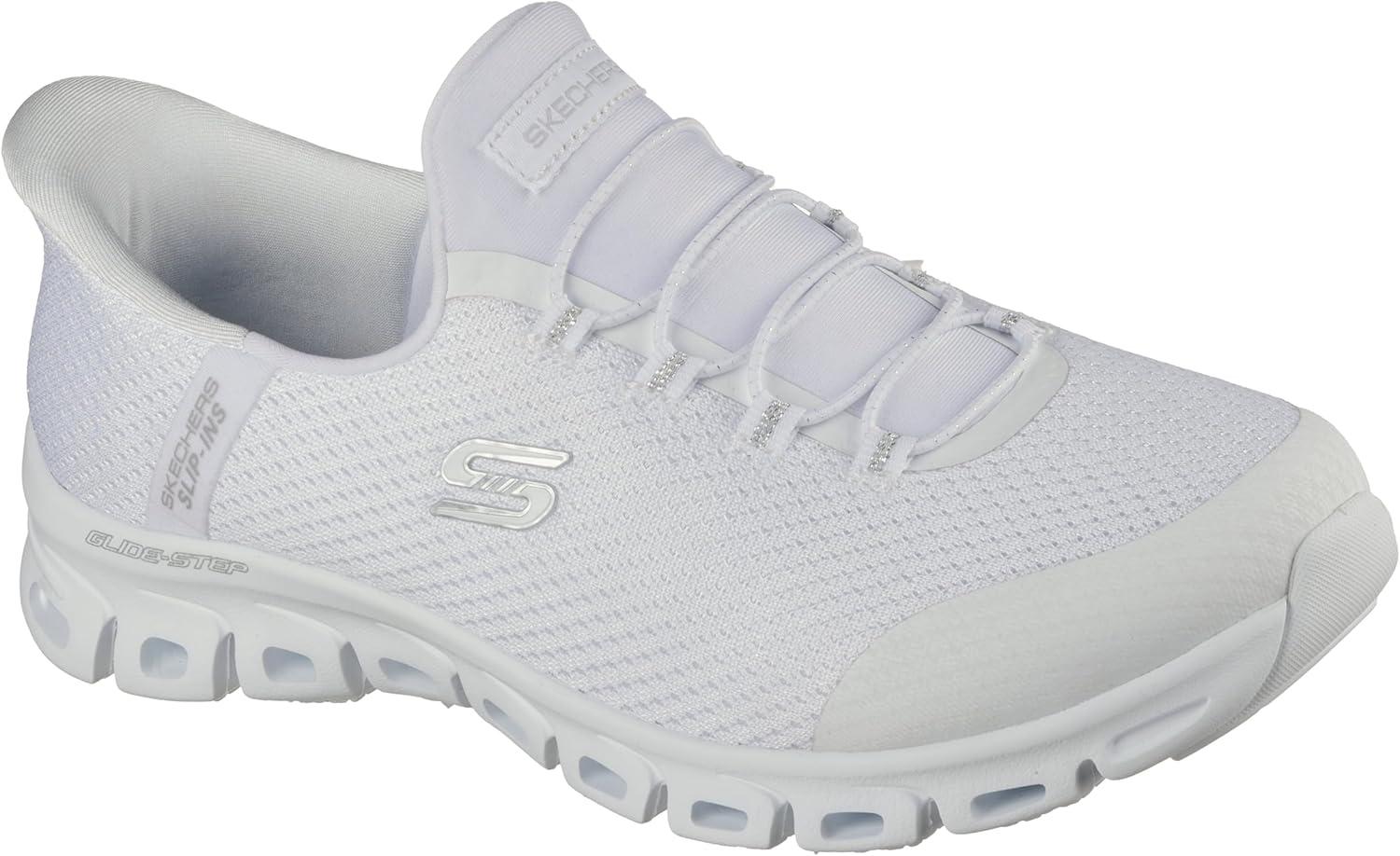 imageSkechers Womens GlideStep Pursuit Hands Free SlipinsWslwhiteSilver