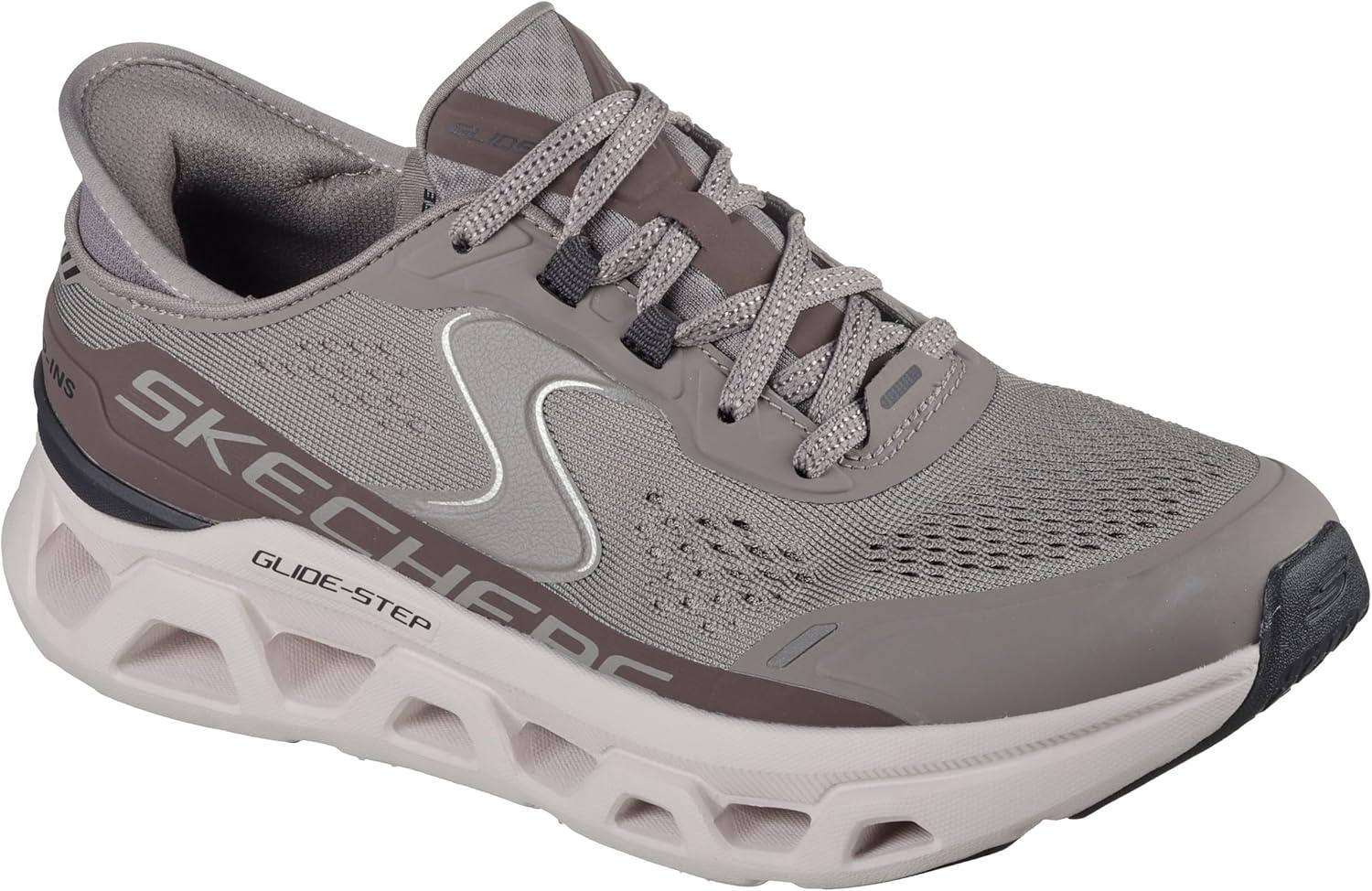 imageSkechers Womens GlideStep Atlus Hands Free SlipinsDktpdarkTaupe