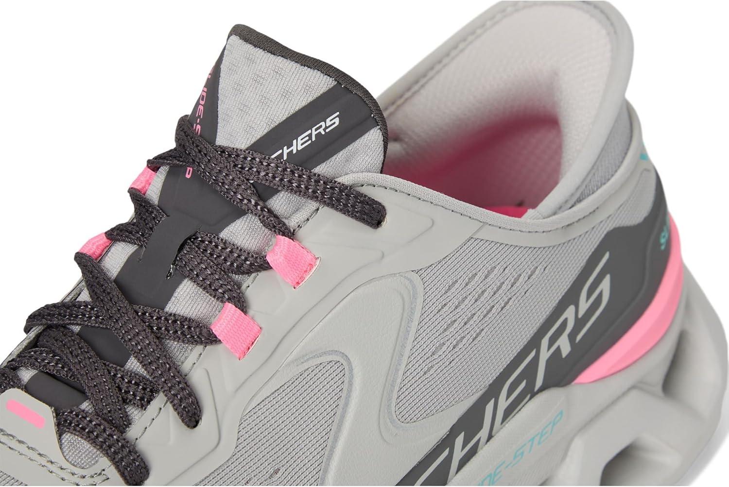 imageSkechers Womens GlideStep Atlus Hands Free SlipinsGypkgreyPink