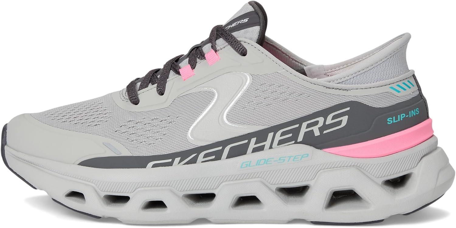 imageSkechers Womens GlideStep Atlus Hands Free SlipinsGypkgreyPink