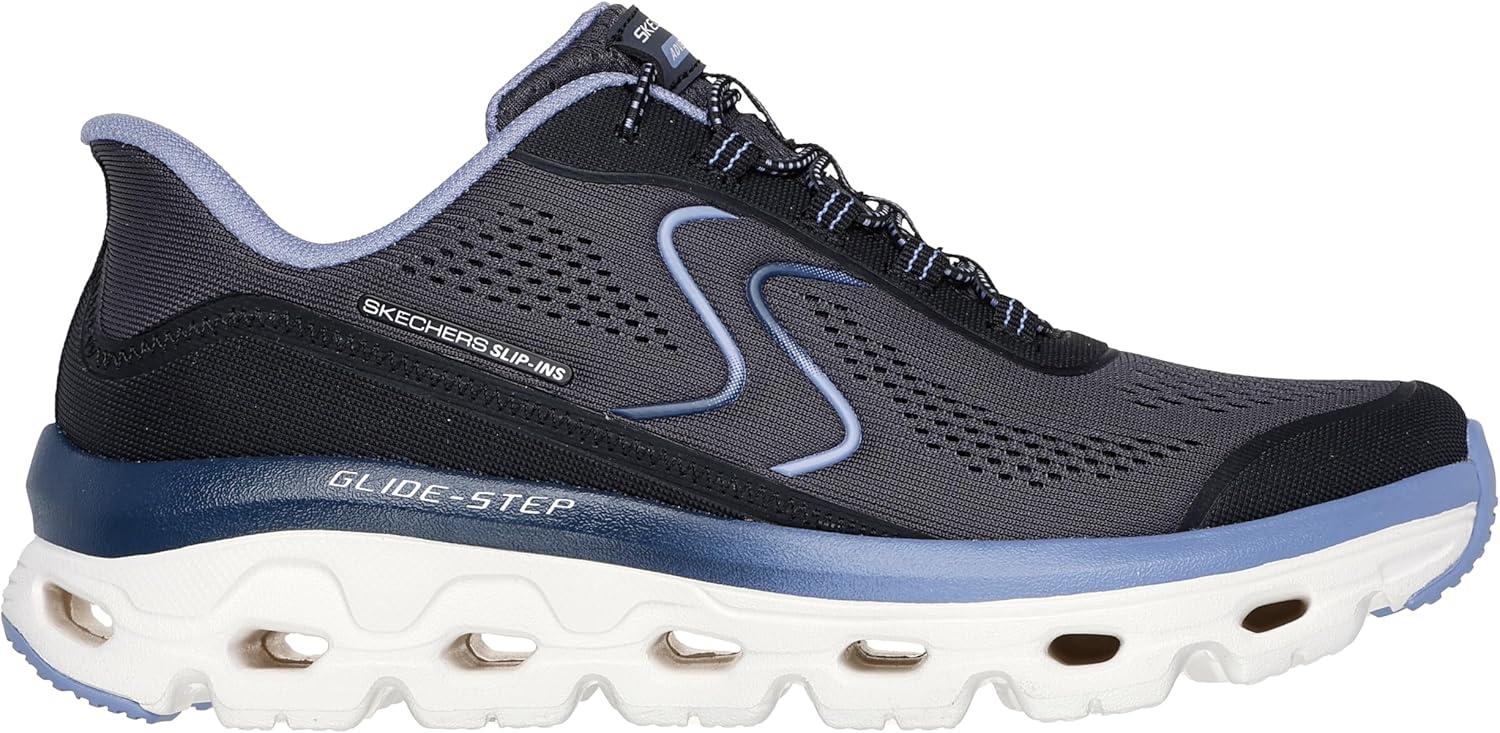 imageSkechers Womens GlideStep Sole Hands Free SlipinsBkblblackBlue