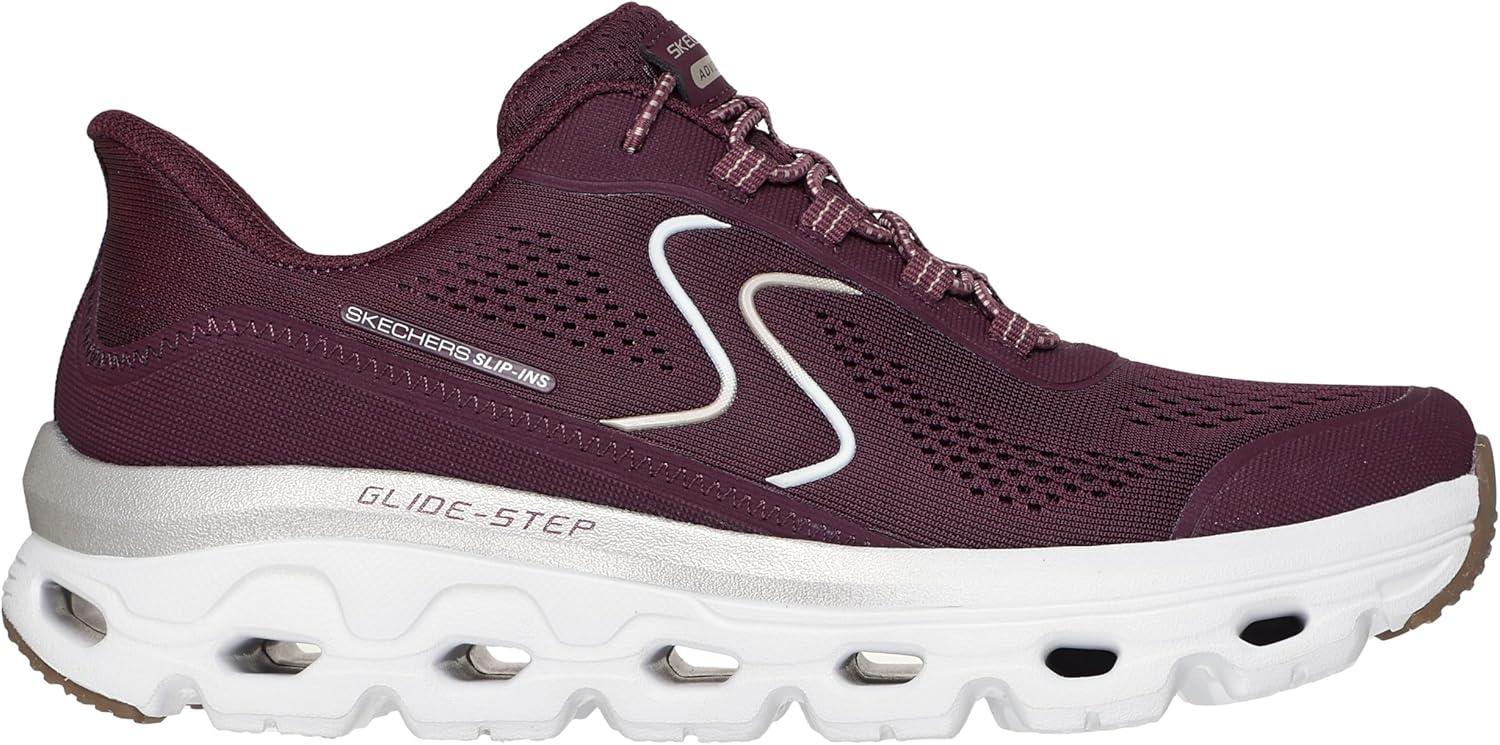 imageSkechers Womens GlideStep Sole Hands Free SlipinsBugdburgundyGold