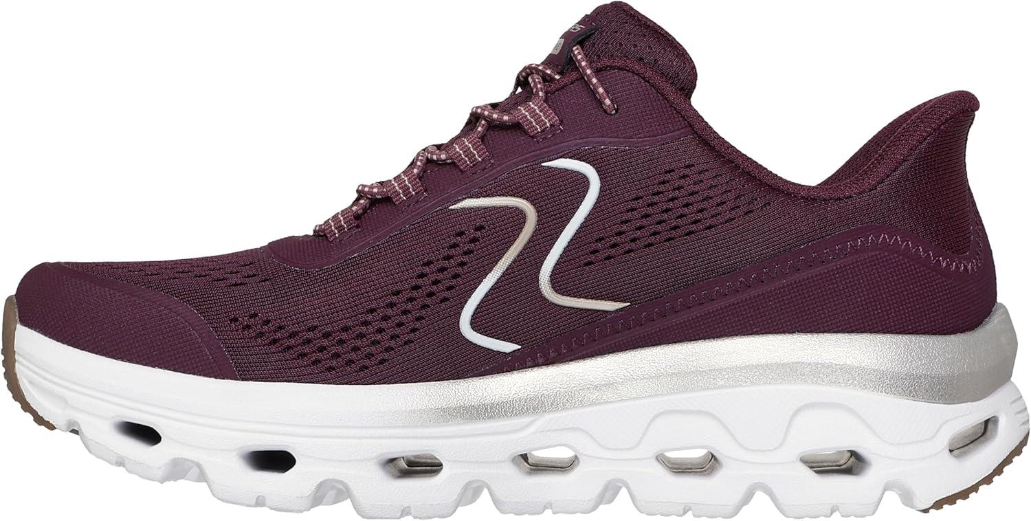 imageSkechers Womens GlideStep Sole Hands Free SlipinsBugdburgundyGold