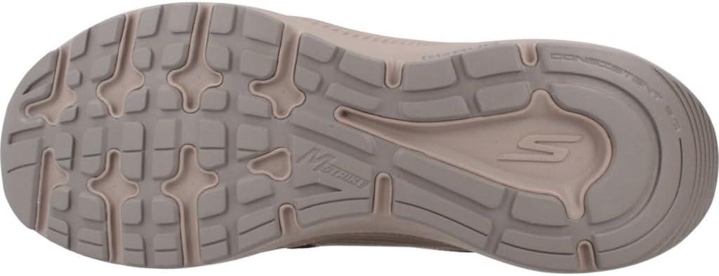 imageSkechers Womens Go Run Consistent 20 AdvantageLight Brown Leather Gold Trim