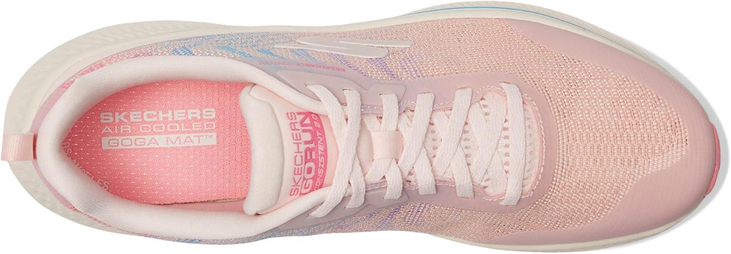 imageSkechers Womens Go Run Consistent 20 Breathable ComfortPinkMulti