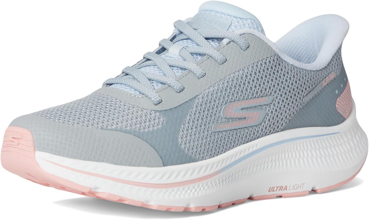 imageSkechers Womens Go Run Consistent 20 Captiva Hands Free SlipinsGrayLight Blue