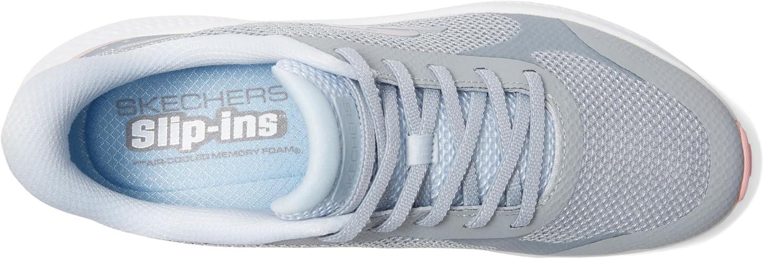 imageSkechers Womens Go Run Consistent 20 Captiva Hands Free SlipinsGrayLight Blue