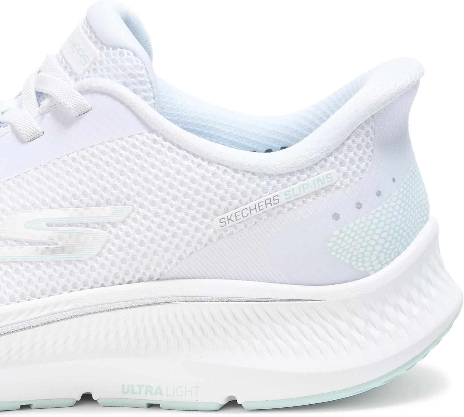 imageSkechers Womens Go Run Consistent 20 Captiva Hands Free SlipinsWhiteLight Blue
