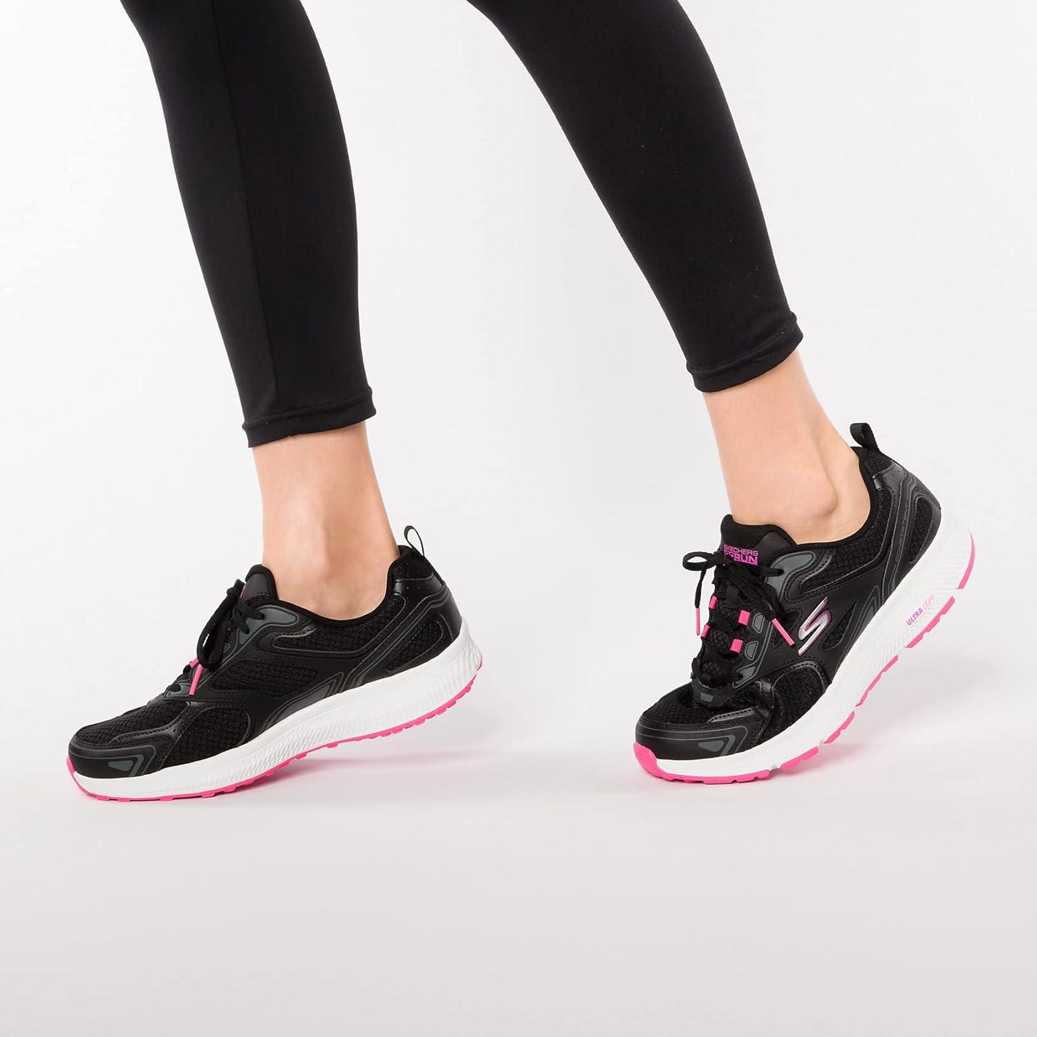 imageSkechers Womens Go Run Consistent SneakerBlackPink