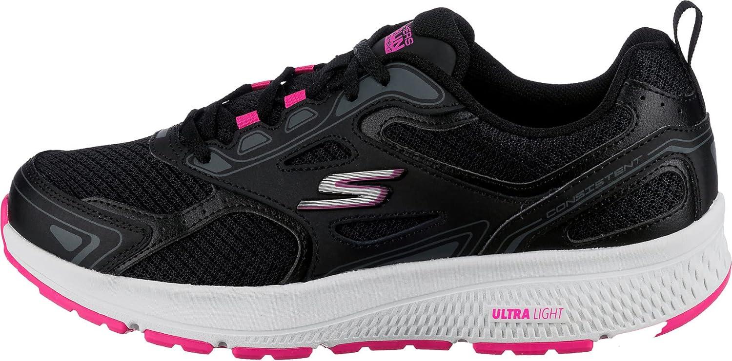 imageSkechers Womens Go Run Consistent SneakerBlackPink