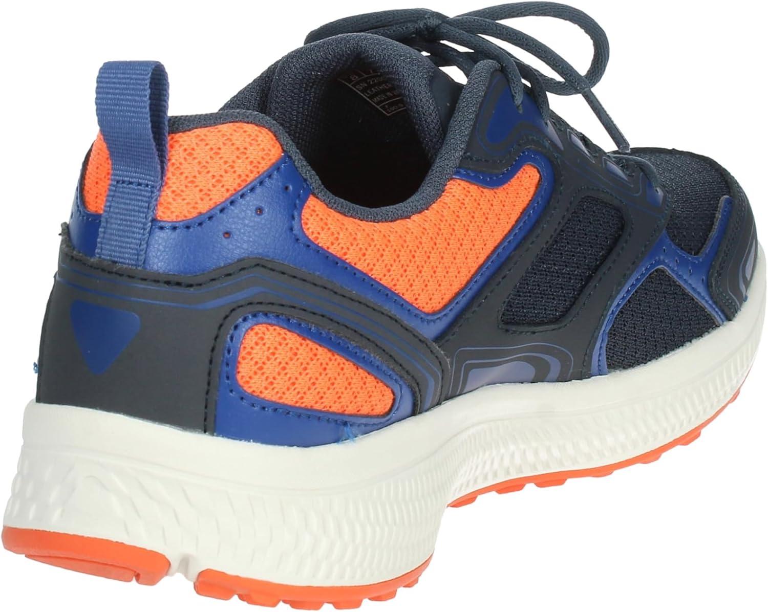 imageSkechers Womens Go Run Consistent SneakerNvy Leather Synthetic Orange Trim