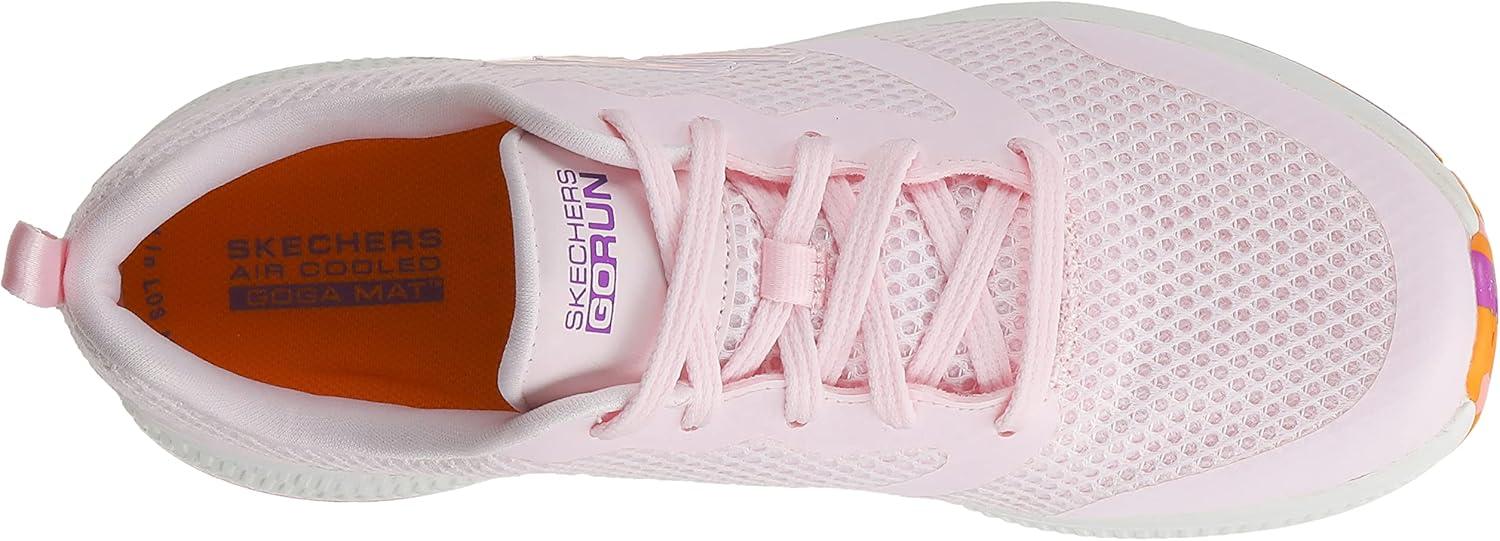 imageSkechers Womens Go Run Consistent SneakerPink Textile Purple Trim