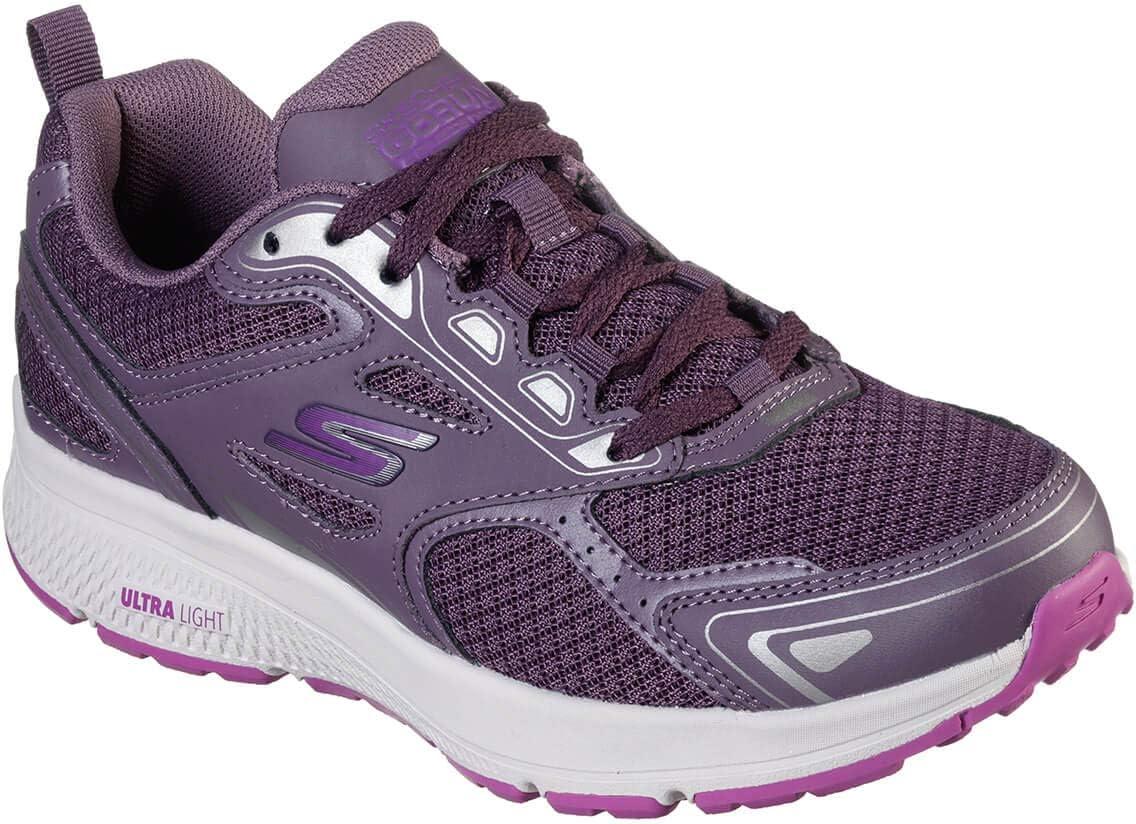 imageSkechers Womens Go Run Consistent SneakerPlum Leather Trim